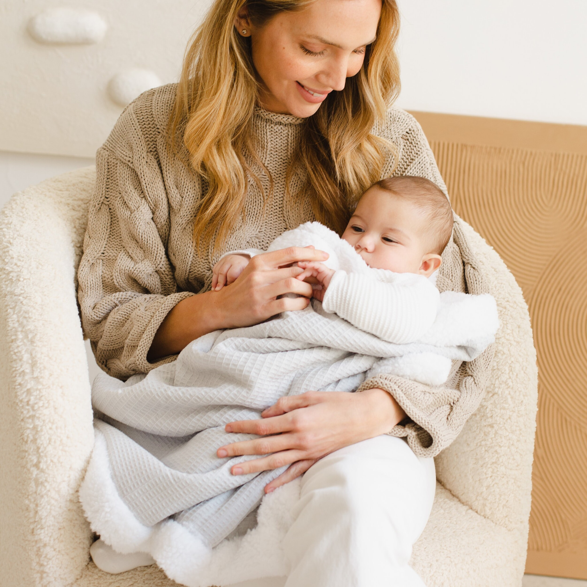 Manta Nido Abeja con Borreguillo