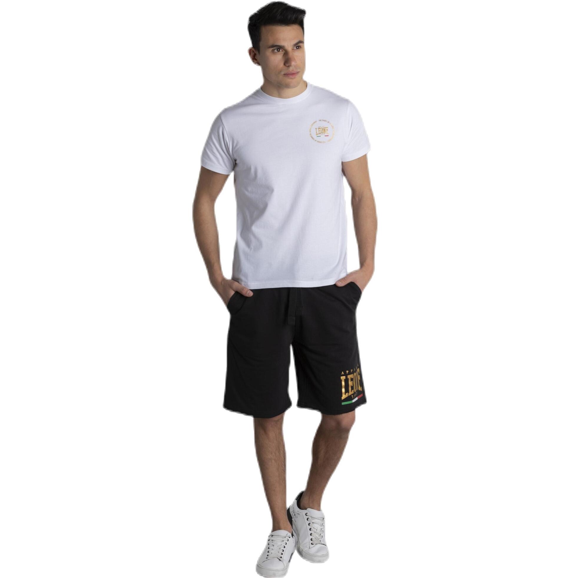 Camiseta hombre manga corta dorada