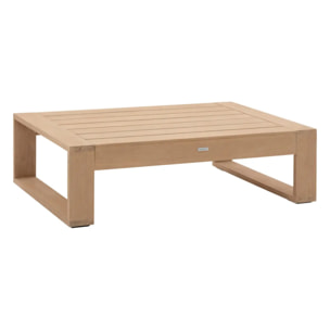 Table basse de jardin rectangulaire "Loevo" 140 x 95 x 41cm en eucalyptus