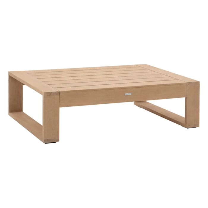 Table basse de jardin rectangulaire "Loevo" 140 x 95 x 41cm en eucalyptus