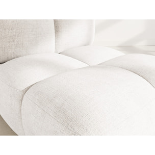 Grace - module d'assise en velours texturé - Beige