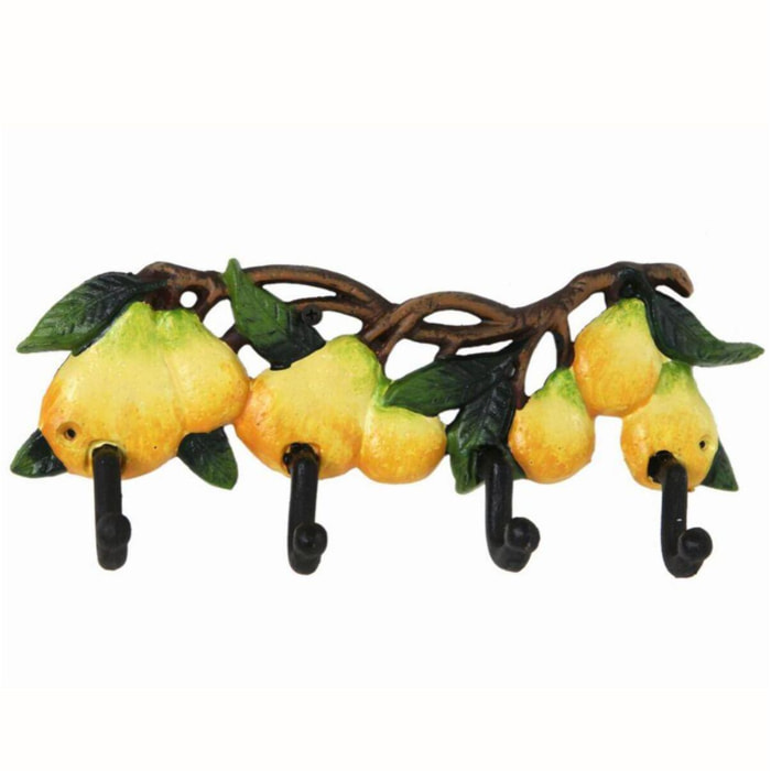 Appendino pere colorato da 4 posti cm28x5,5h10,5