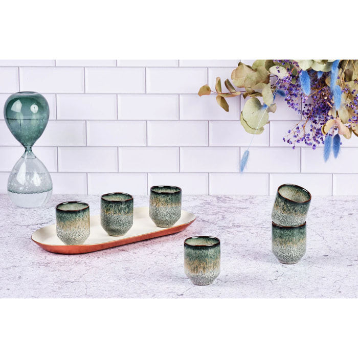 Tasse GENESIS 8cl - 6 pièces - Terre