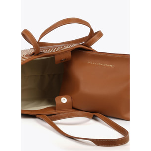 Borsa shopper intrecciata