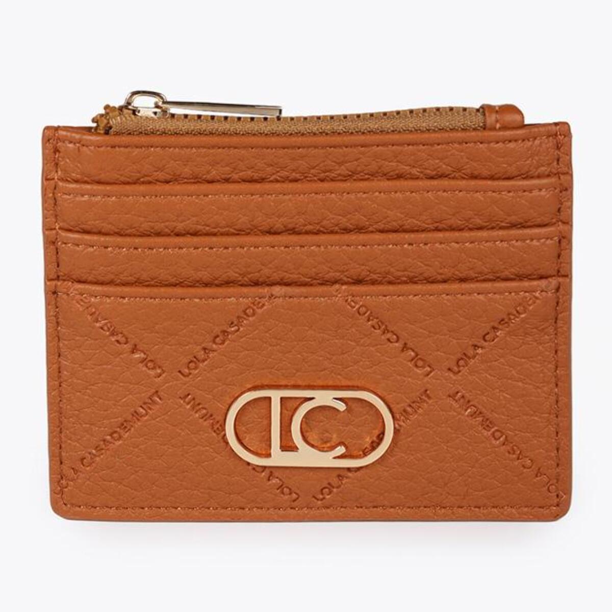 Portatessere monogramma a rombi