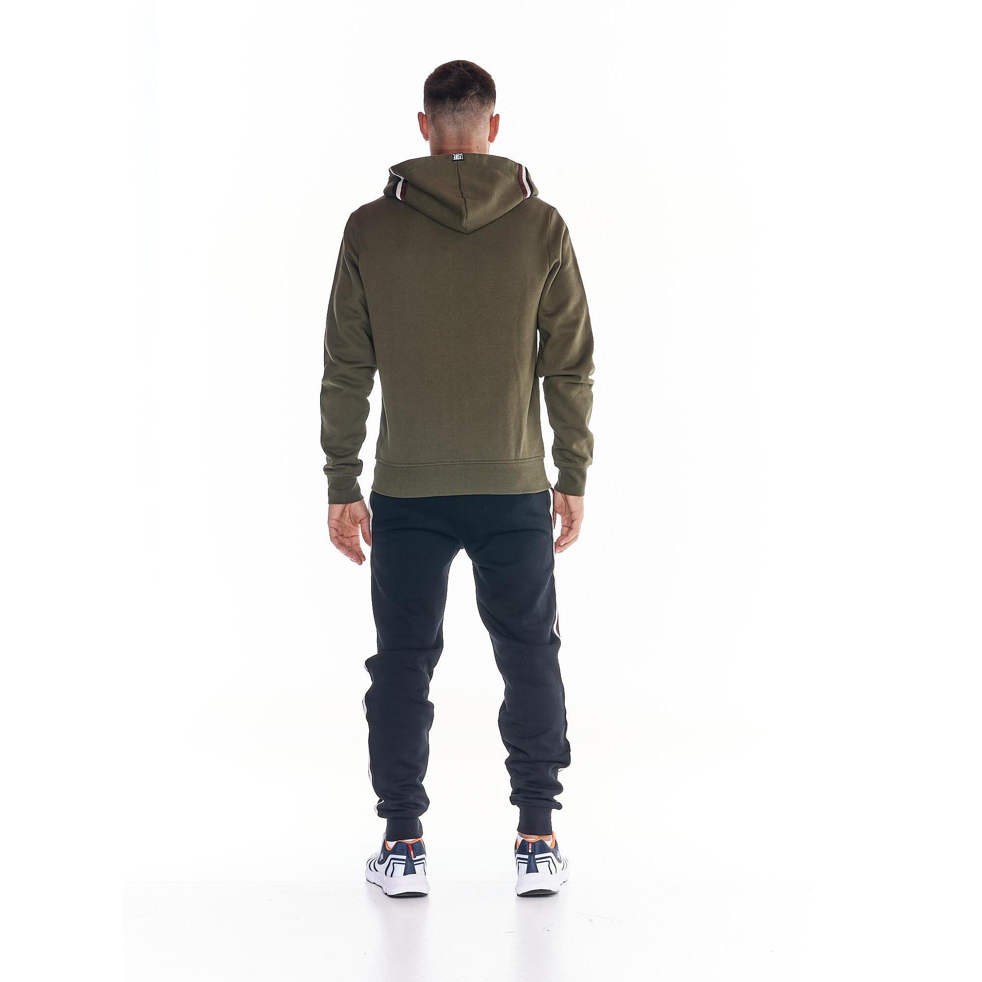 Chándal de hombre Earth Tones con cremallera completa y capucha