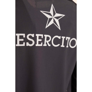 T-shirt Esercito a maniche lunghe sport nera uomo