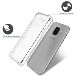 Coque Samsung Galaxy A8 2018 ANTI CHOCS silicone transparente bords renforcés