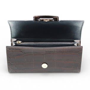 Cartera Cheval Firenze Dean Croc Marrón Oscuro