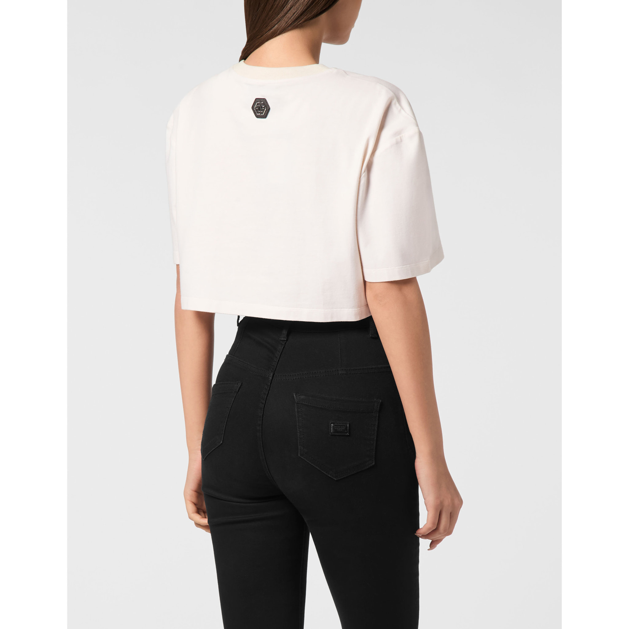 PHILIPP PLEIN Camiseta Cuello Redondo Ls CRYSTAL