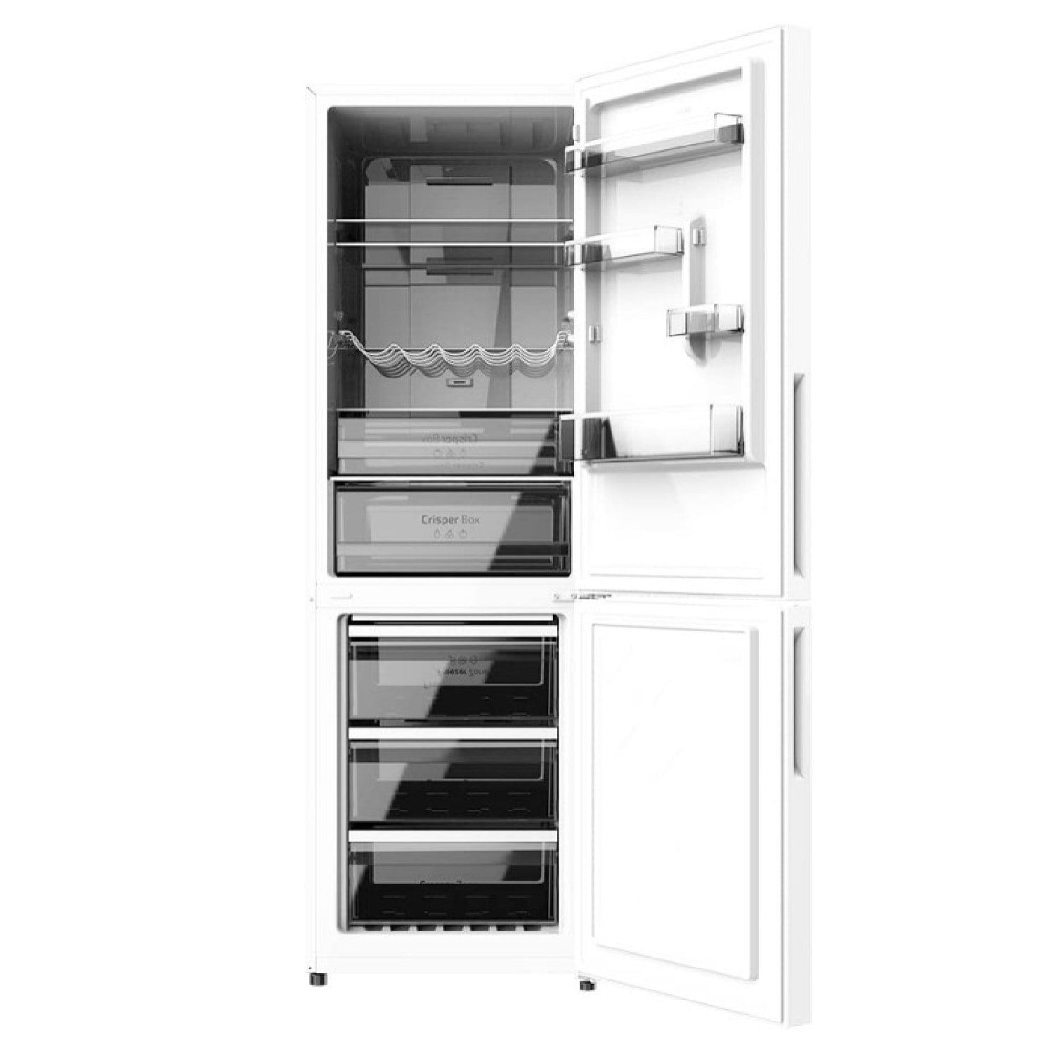 Frigorífico Combi 2 Puertas Cristal Blanco de 322 Litros Bolero CoolMarket Combi