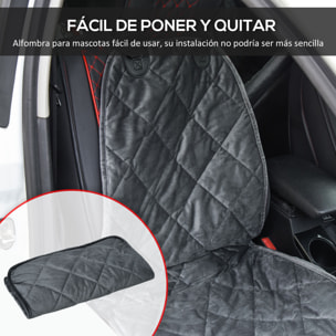 Funda de Asiento Delantero de Coche para Perro Antideslizante con Ancla y Correa