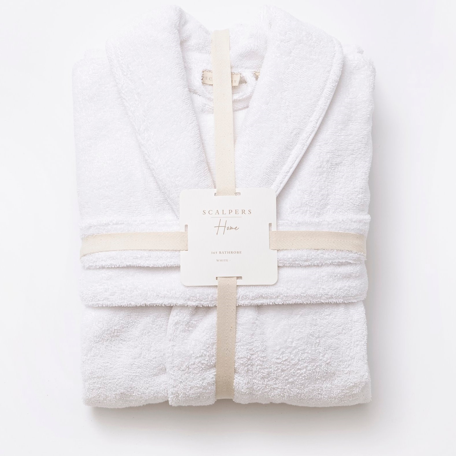 Albornoz s/m 100% algodón 360gsm blanco scalpers home