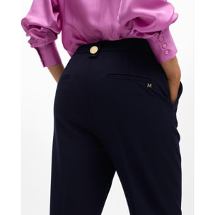 Pantaloni in maglia con bottoni