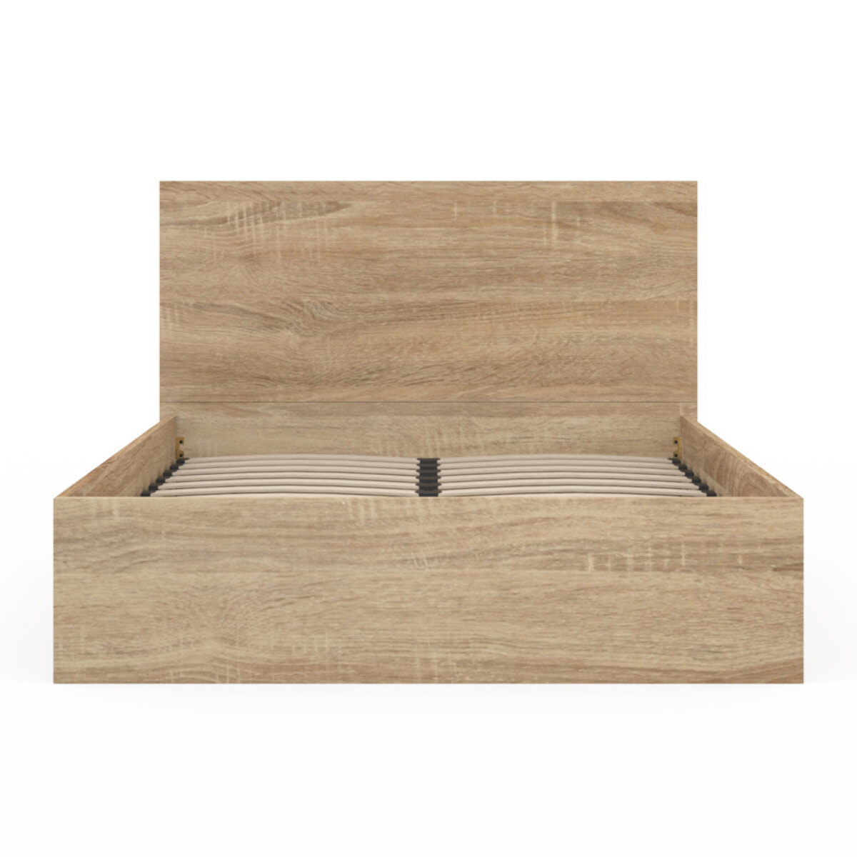 Lit coffre Sicilia 160x200cm effet bois naturel