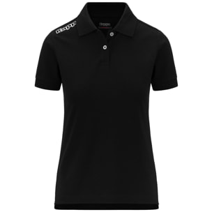 Polo Shirts Kappa Donna Kappa4Training Polo Wss Slim Nero