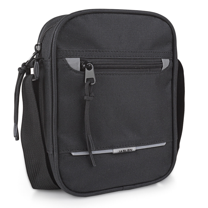 Bandolera Hombre Textil Jaslen Norwich Negro