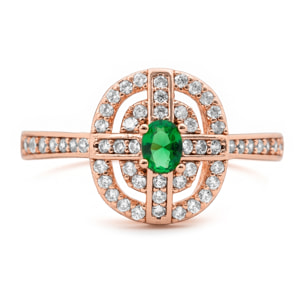 Anillo Nanash acabado oro rosa 18k