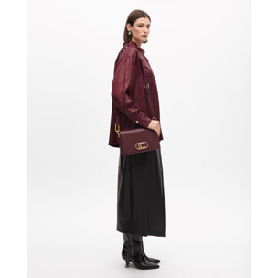 Camicia Oversize Effetto Cerato