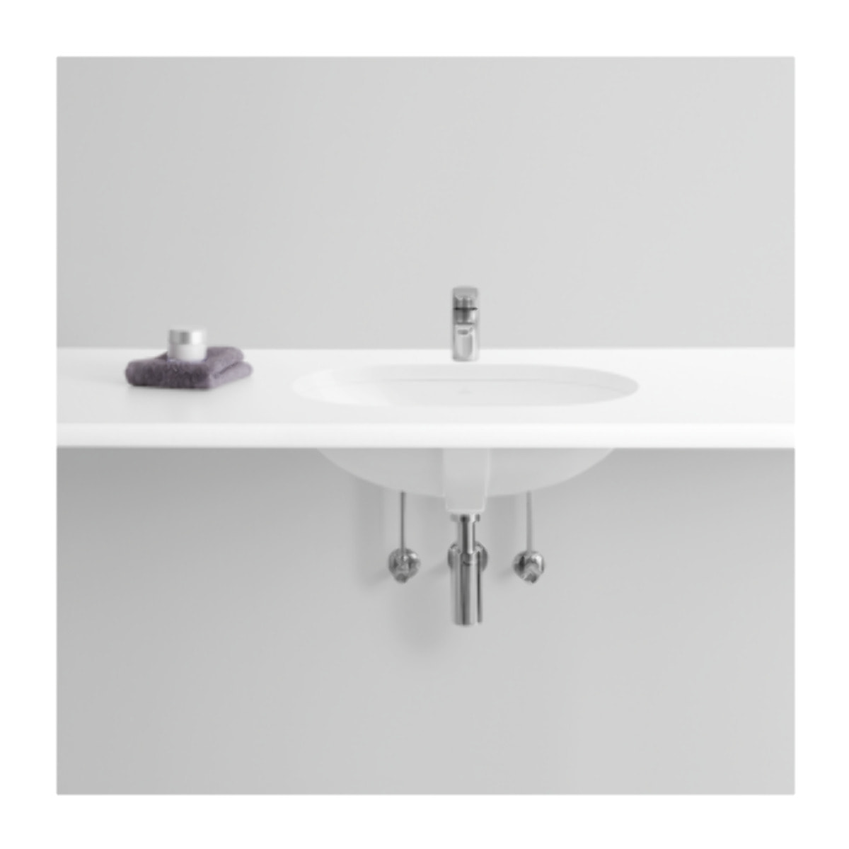 Lot de deux vasques à  encastrer par le dessous Blanc CeramicPlus O.Novo VILLEROY ET BOCH