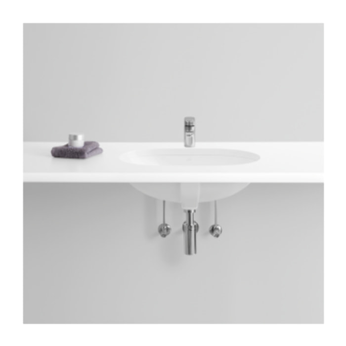Lot de deux vasques à  encastrer par le dessous Blanc CeramicPlus O.Novo VILLEROY ET BOCH