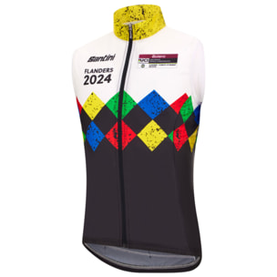 2024 Uci Gravel World Championships - Gilet Coupe Vent Leuven - Noir - Homme