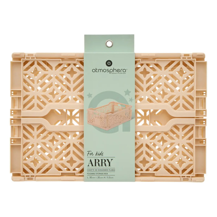 Cagette pliable Arry 30x20cm jaune