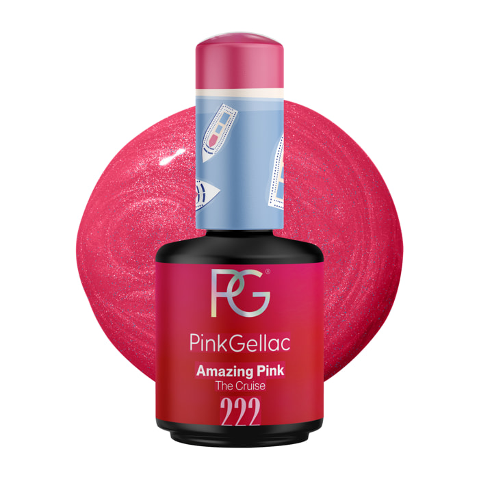 Vernis semi-permanent - 222 Amazing Pink - 15 ml