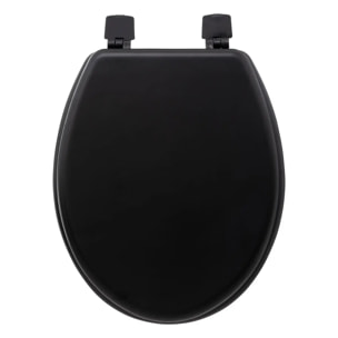 Abattant WC "Colorama" noir en bois laqué