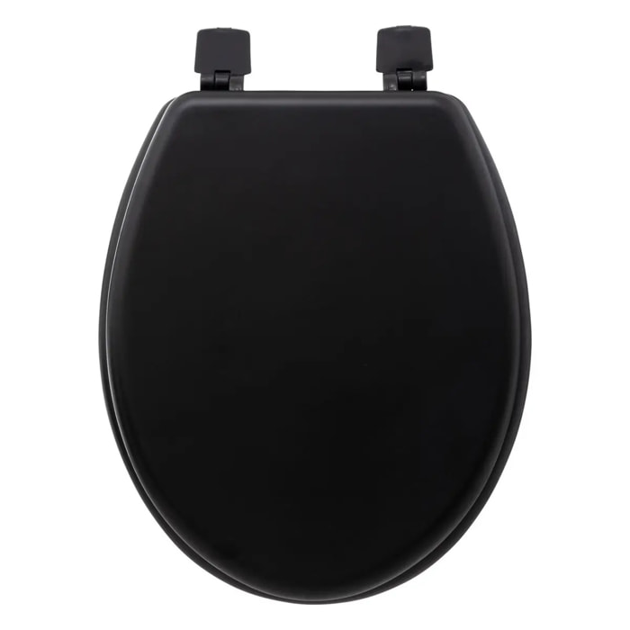 Abattant WC "Colorama" noir en bois laqué