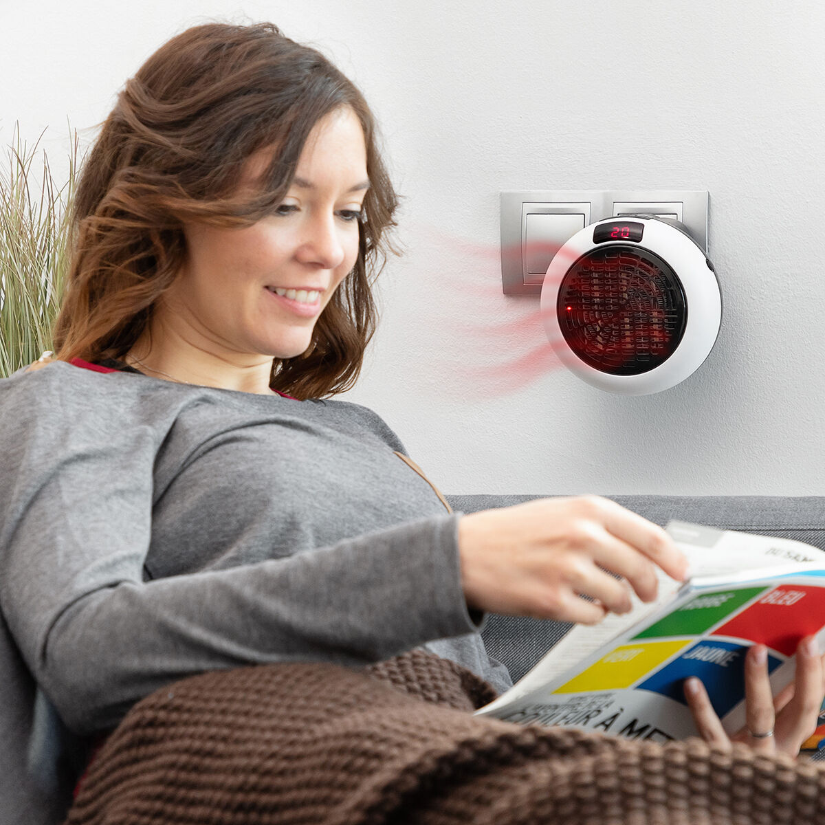 Radiateur Céramique pour Prise avec Télécommande InnovaGoods