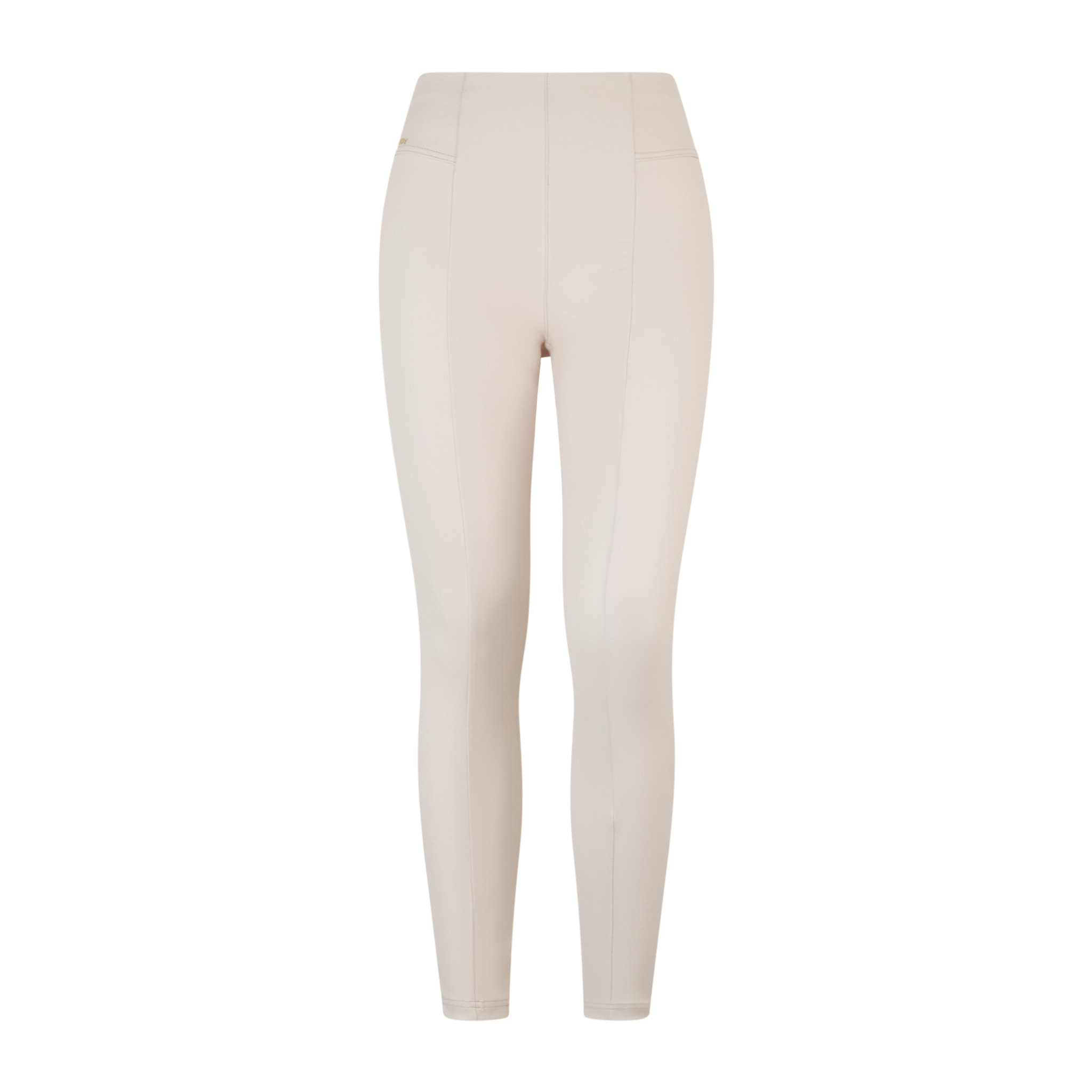 Pantaloni in Similpelle Laminata con Vita Alta superskinny