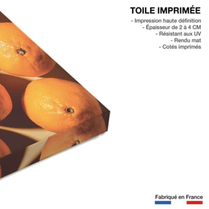 Tableau cuisine orange vitaminée Toile imprimée