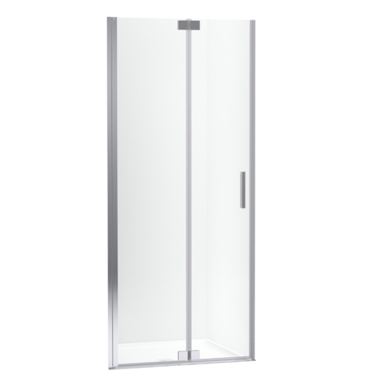 Porte de douche pliante 90 x 200 cm Contra chromé