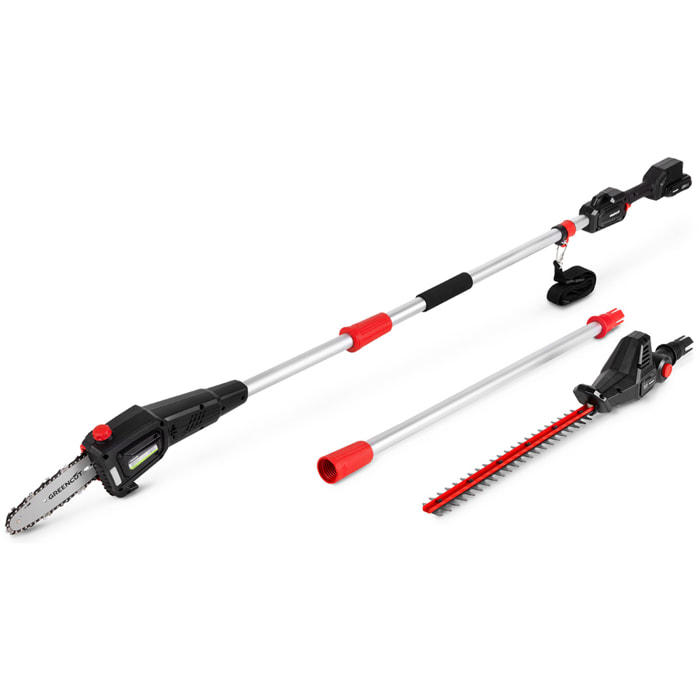 Herramienta multifunción de batería 20V con función cortasetos y motosierra - Greencut GM200L