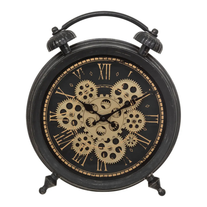 Horloge à poser - verre - noir - H41 cm