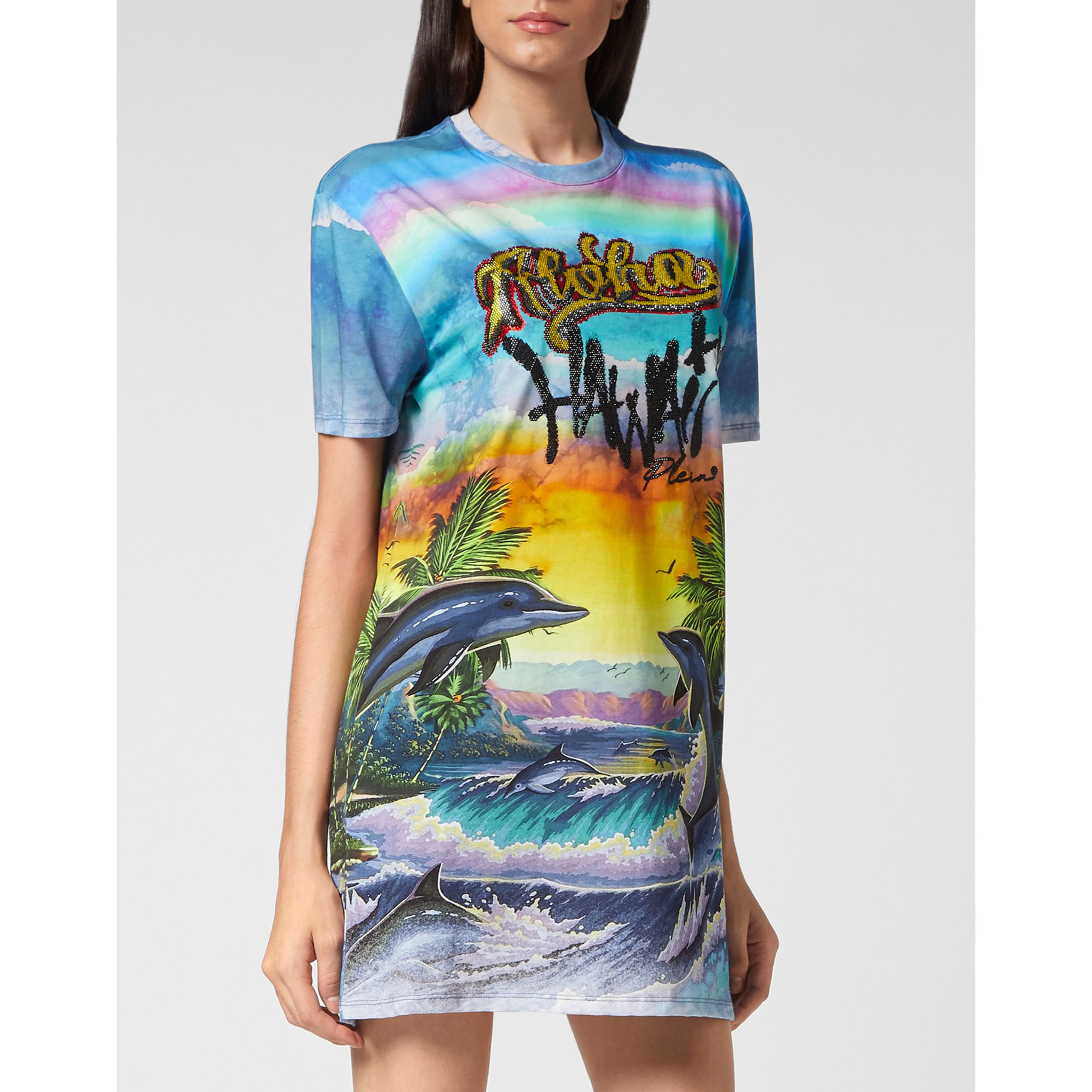 PHILIPP PLEIN T-Shirt Round Neck HAWAII