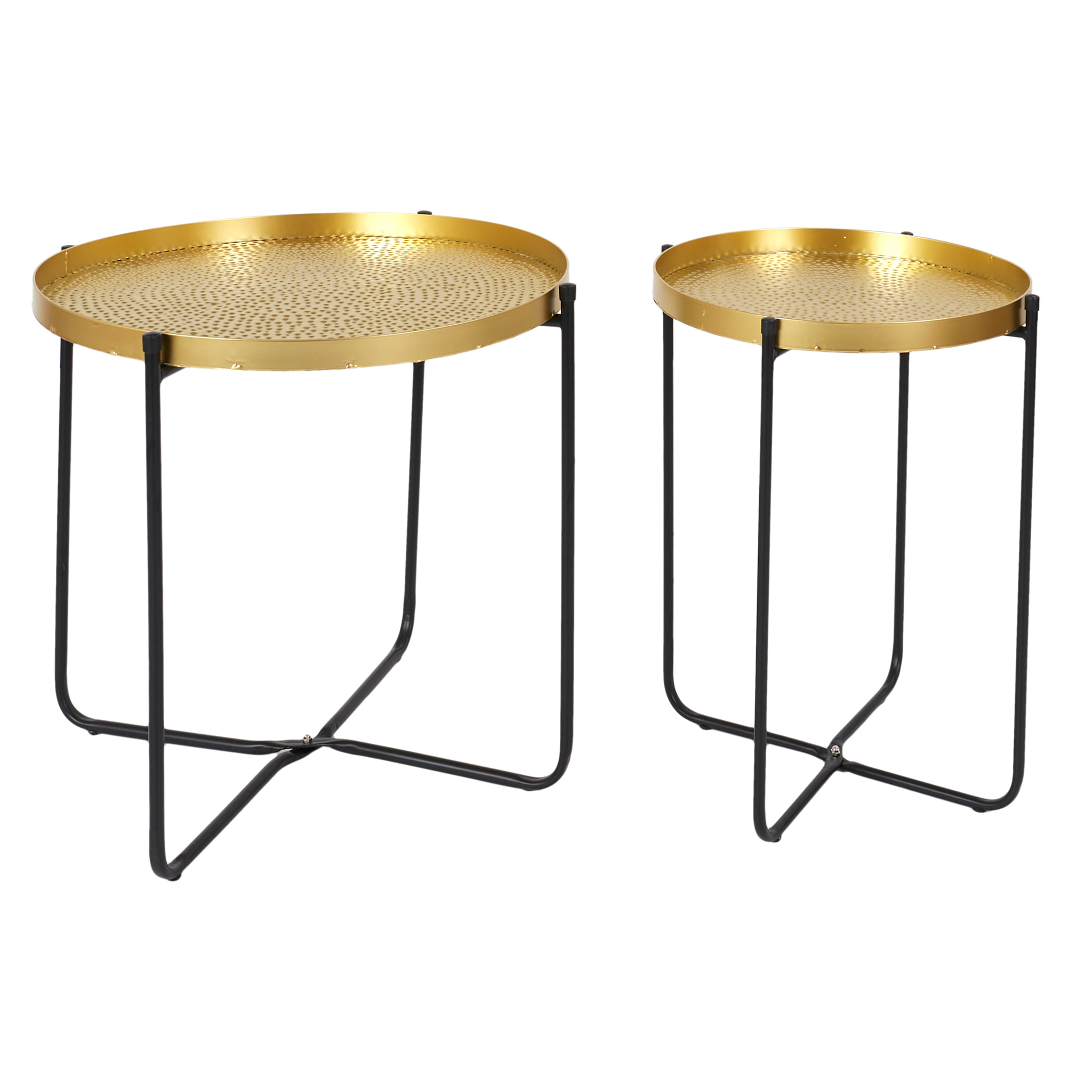 Table D Appoint Metal Martele Alia D35cm