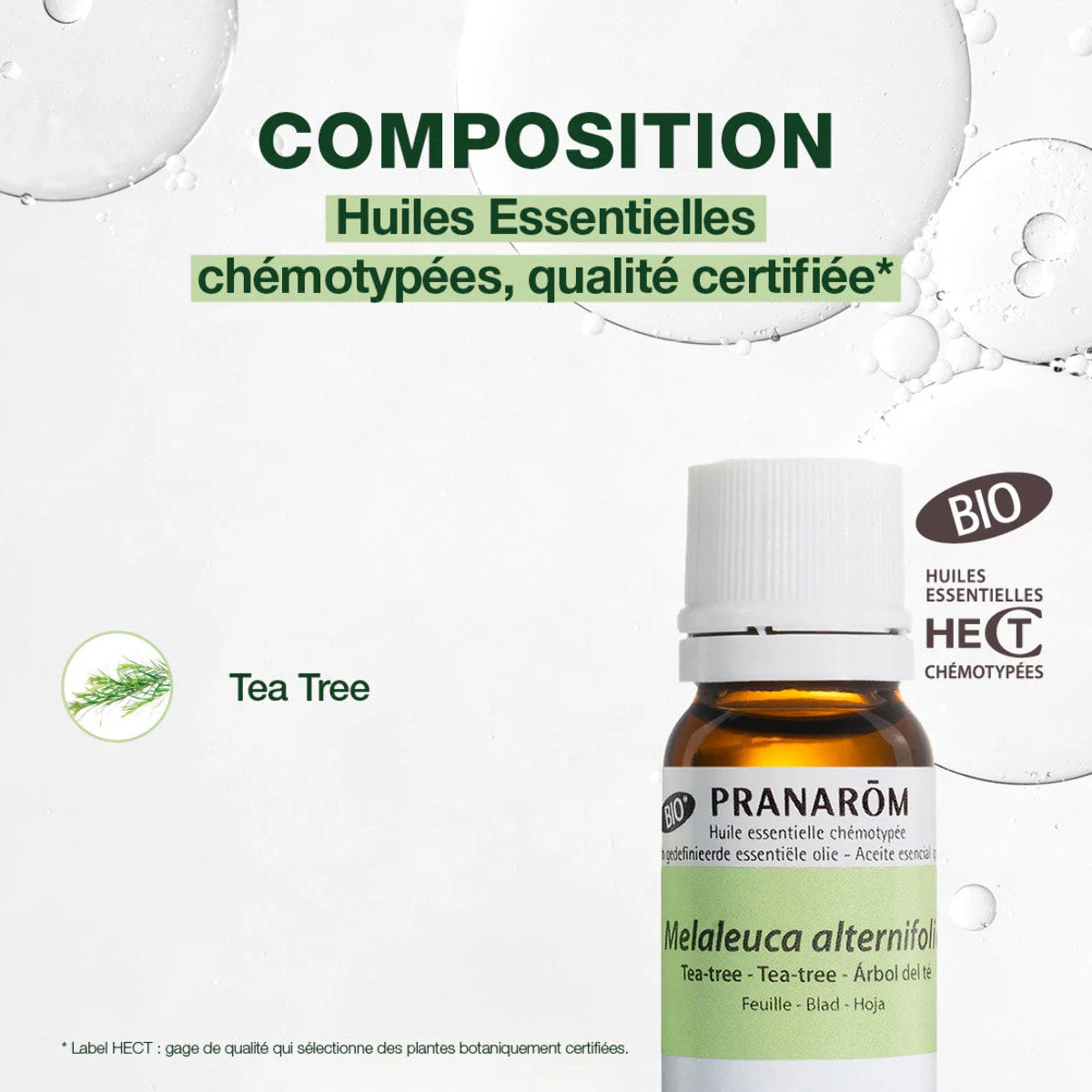 Pranarom - Huile Essentielle de Tea-tree - Bio - 10 ml
