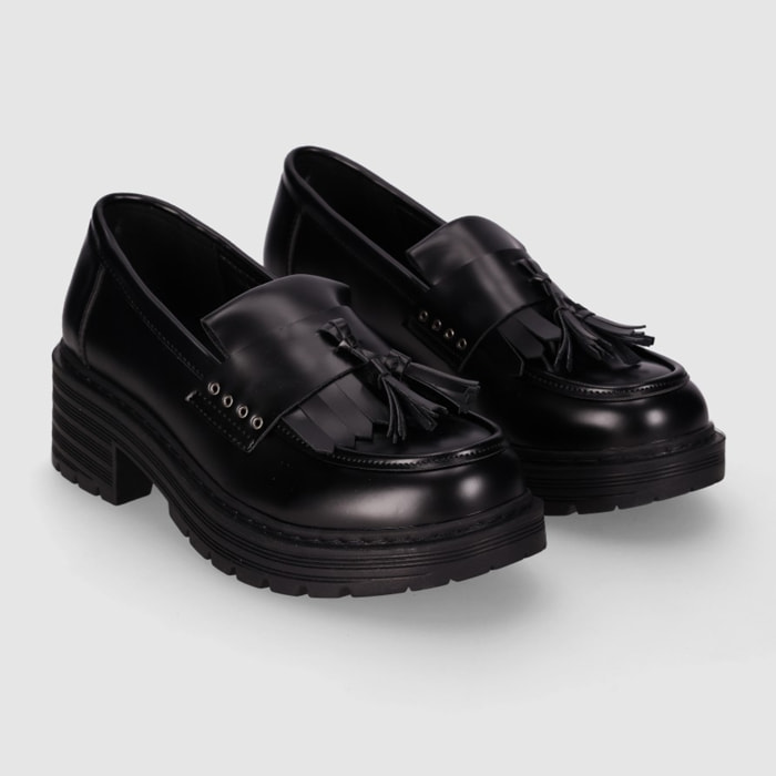 Zapatos - Negro - Tacón: 4 cm