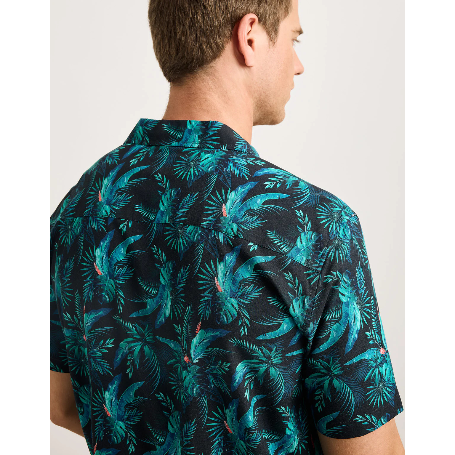 Camisa Manga Corta Azul Marino - Amazono