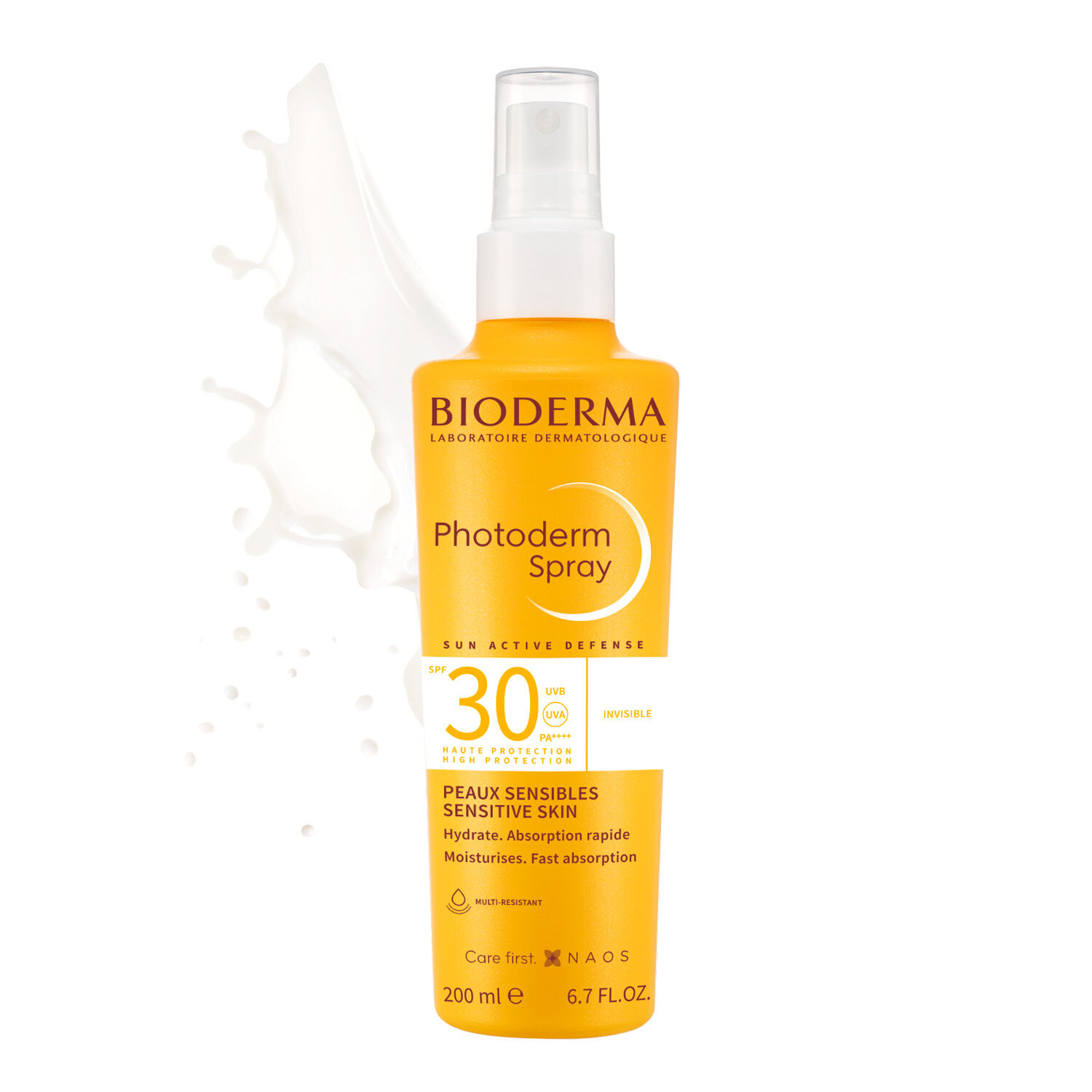 Photoderm - Spray Solaire Hydratant Invisible - Peaux Sensibles - SPF30