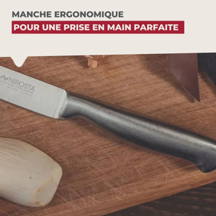 Set de 4 couteaux de cuisine universels 24 cm en inox Nirosta Star