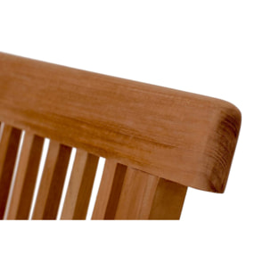 NARRA Salon de jardin Teck huilé 6 pers - Table ovale 4 chaises 2 fauteuils