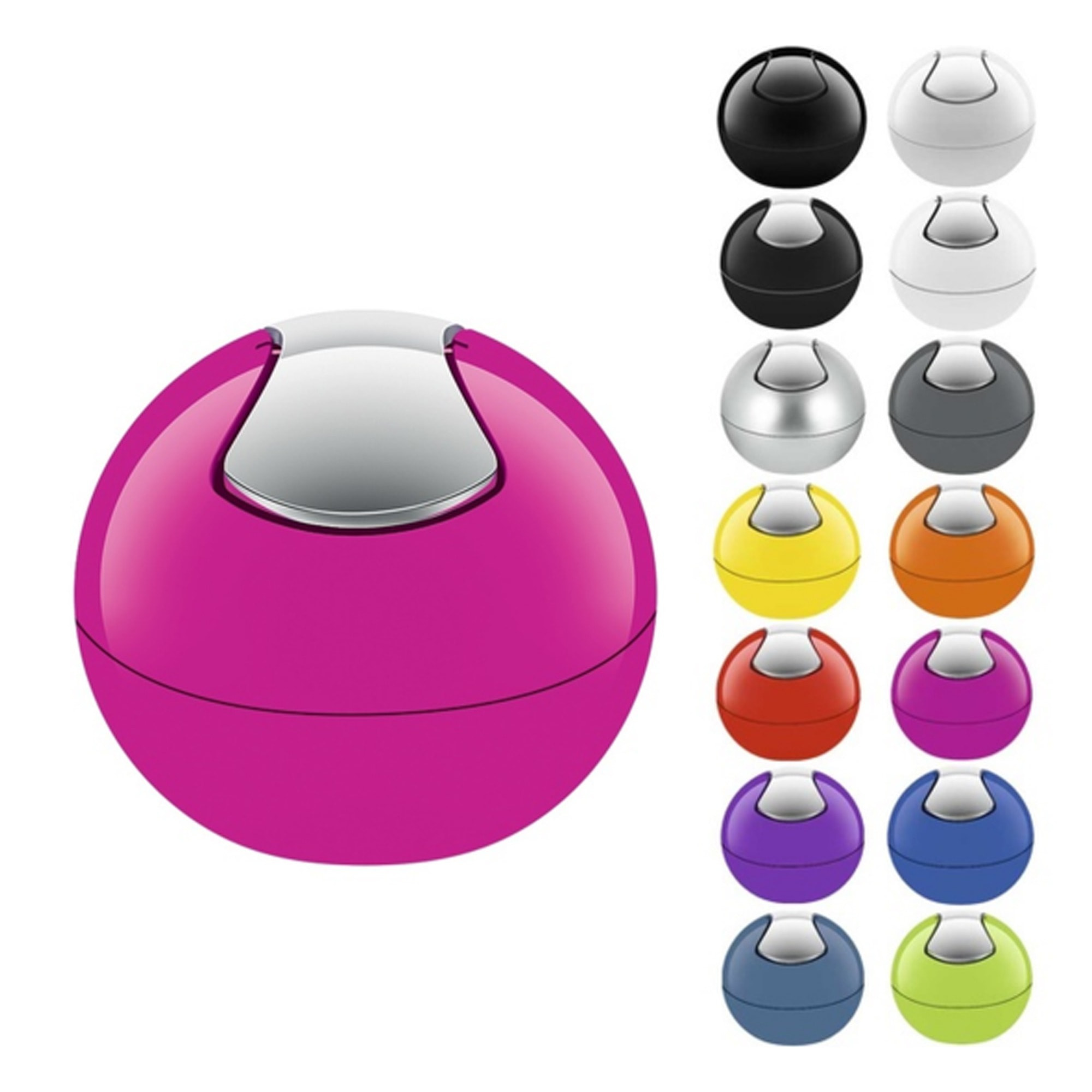 Spirella colección bowl, papelera ø16 x 14 cm (1 litro), poliestirol, morado