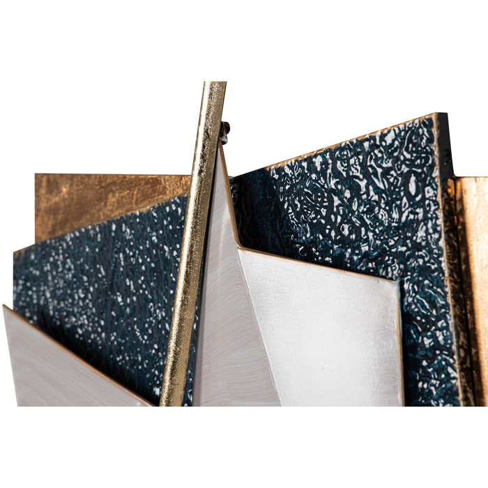 Adorno Pared Metal Gris Dorado 88x6x104 Cm