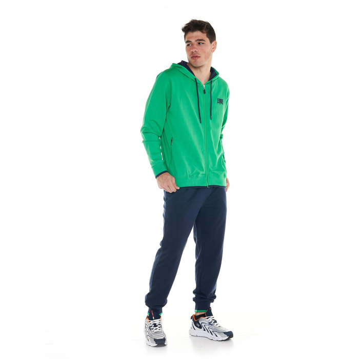 Tuta da uomo con cappuccio Sporty Fluo