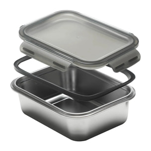 Lot de 3 boîtes rectangulaires en inox (800 , 200 et 1780 ml)