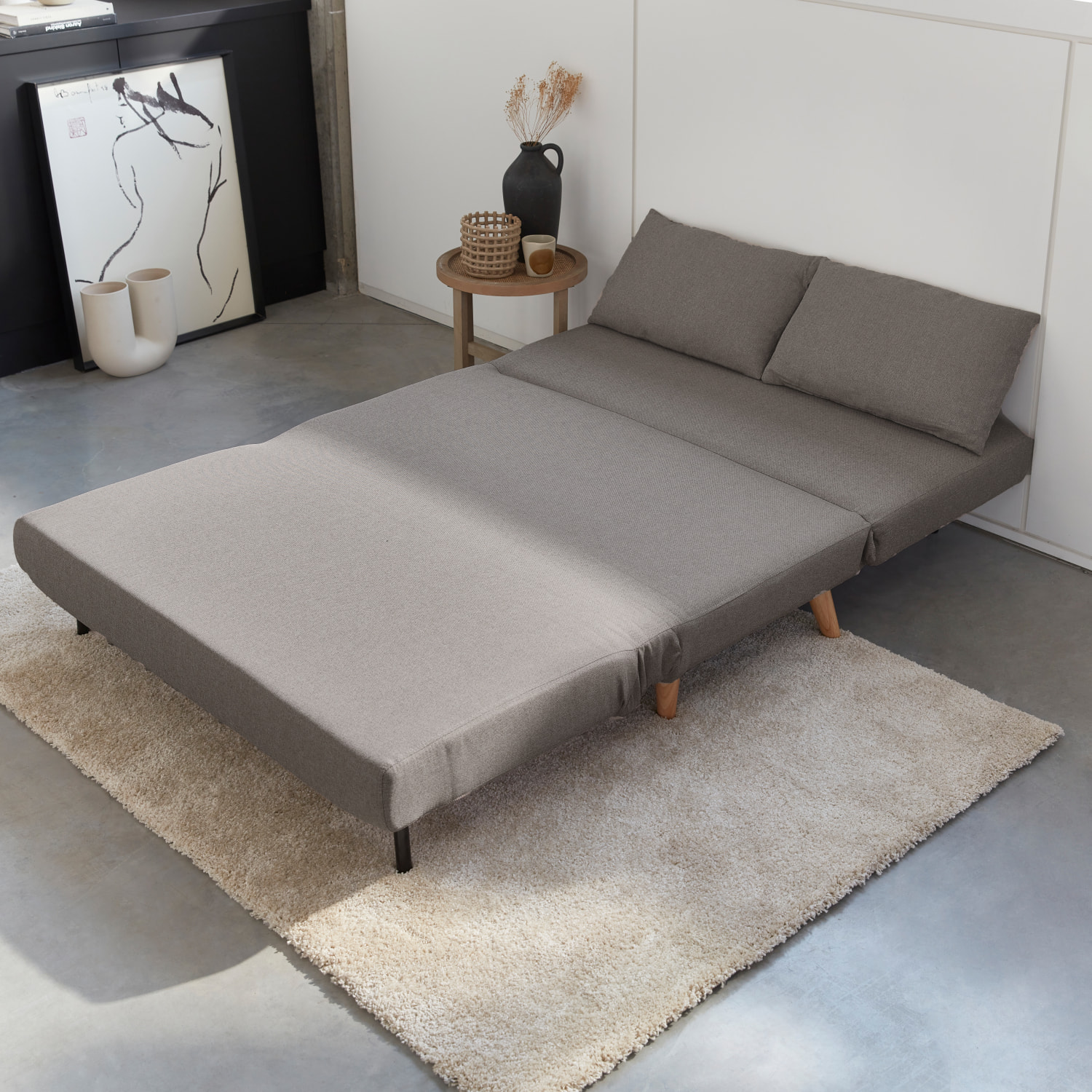 Canapé convertible 2 places tissu GUESTA