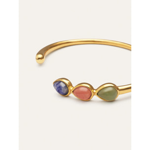 Bracciale Drop Stones Acciao Placcato Oro